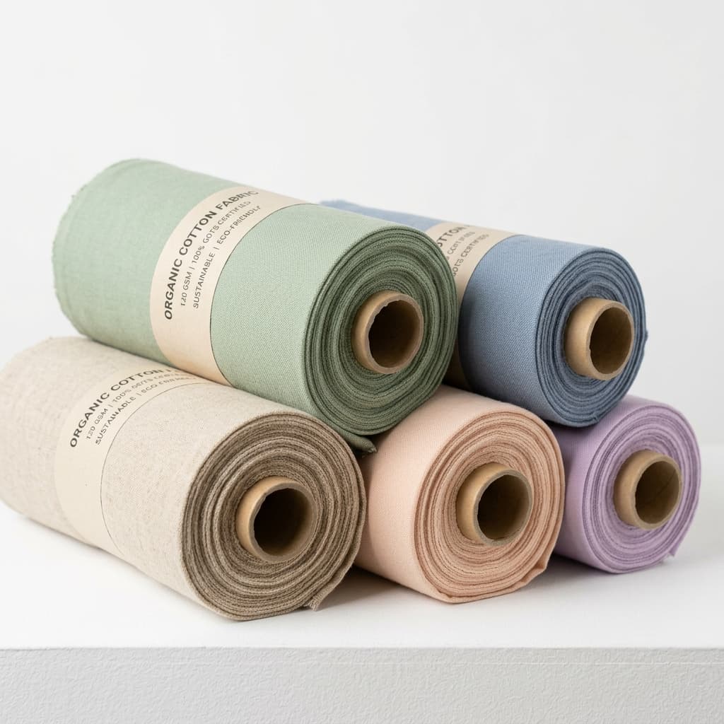 Organic Cotton Fabric Roll 120 GSM